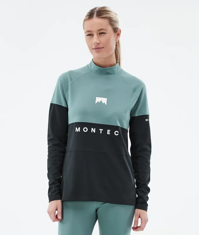 Remise Montec Alpha W Tee-shirt thermique Femme Atlantic/Black