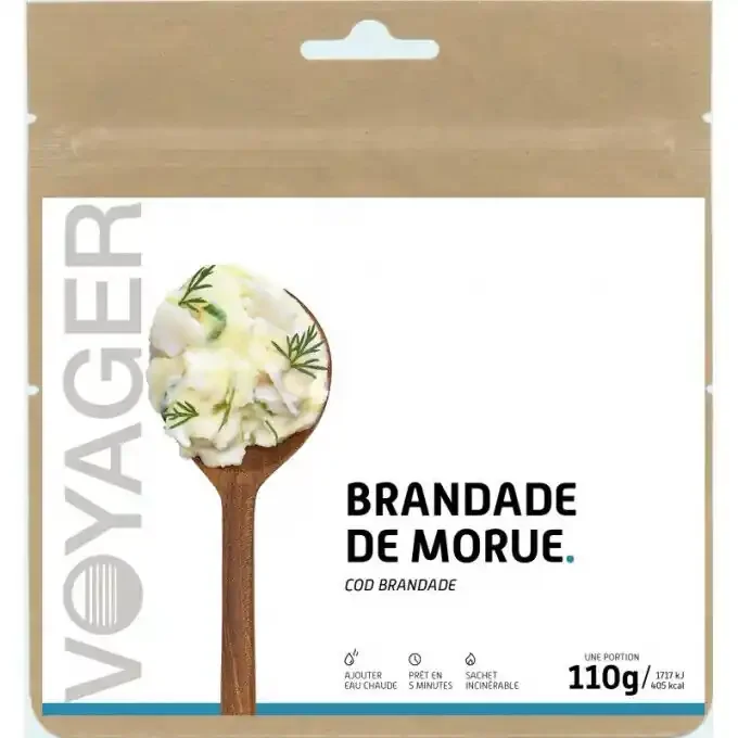 Repas lyophilisé Voyager Brandade de morue 110g Populaire