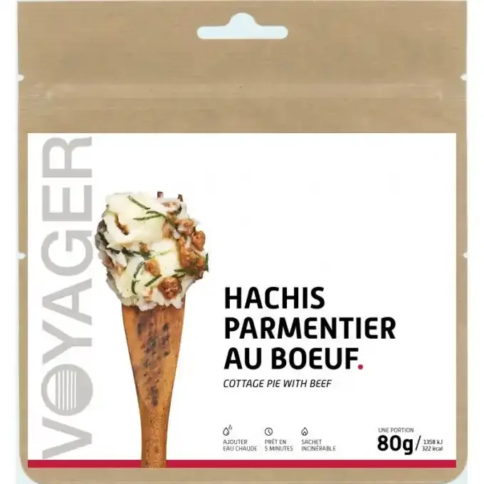 Repas lyophilisé Voyager hachis parmentier au boeuf 80g Original