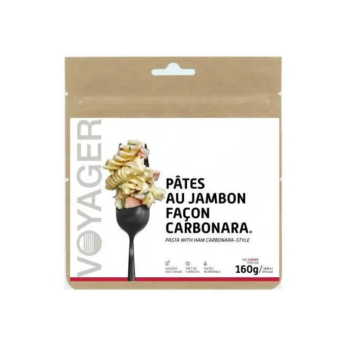 Repas lyophilisé Voyager Pâtes au jambon à la carbonara 160g Offre Spéciale
