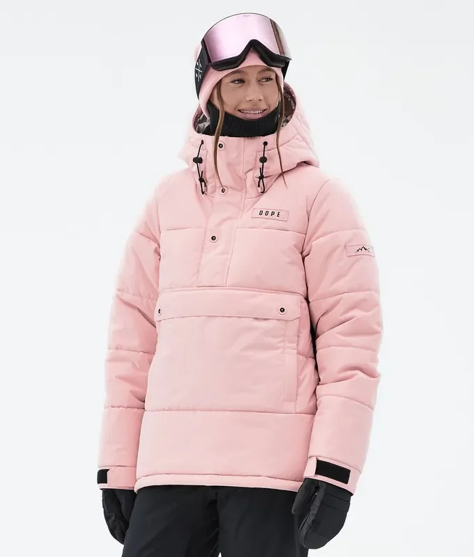 Retour Gratuit Dope Puffer W Veste Snowboard Femme Soft Pink