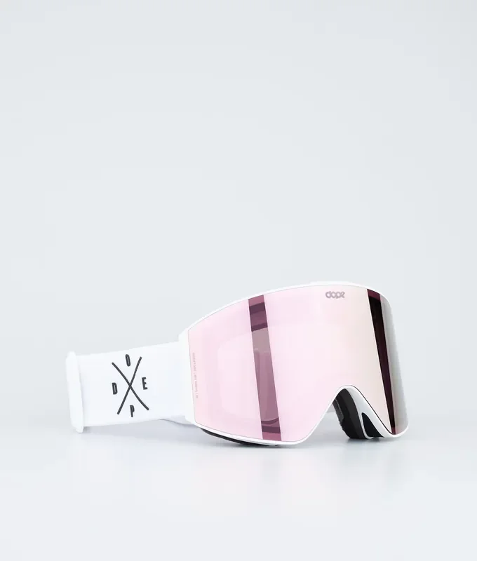 Retour Gratuit Dope Sight Masque de ski White/Champagne Mirror