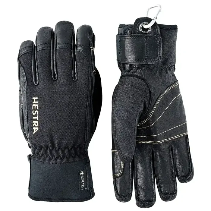 Retour Gratuit Hestra Army Leather Gore-Tex Short, gants de ski, noir