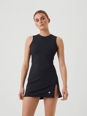 Robe de Tennis Björn Borg Femme Ace Rib Dress Black