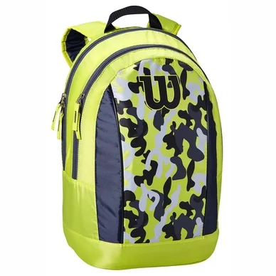 Sac à Dos de Tennis Wilson Junior Backpack Wild Lime Grey Black