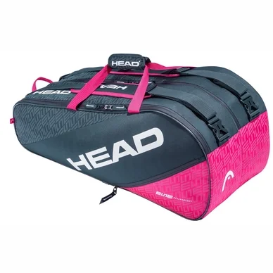 Sac de Tennis HEAD Elite 9R Supercombi Anthracite Pink