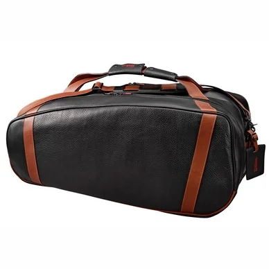 Sac de Tennis Wilson Leather 6 Pack Black