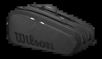 Sac de Tennis Wilson Noir Tour 12Pk Racket Bag Black Black