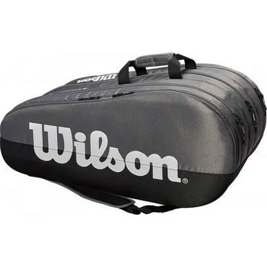 Sac de Tennis Wilson Team 3 Compartment Grey Black