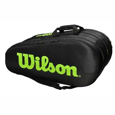 Sac de Tennis Wilson Team 3 Competition Noir Vert