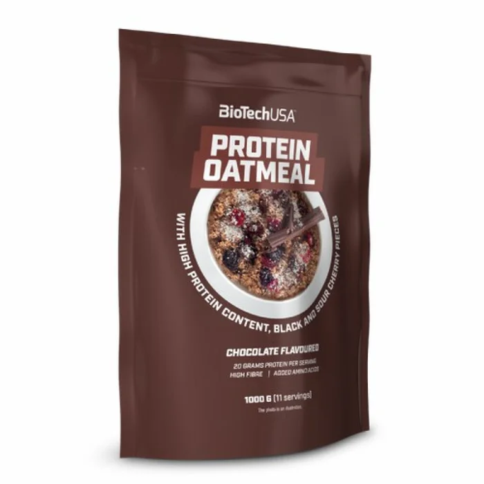Sacs de collationsgruau proteiné Biotech USA – Chocolat-cerise-griotte – 1kg