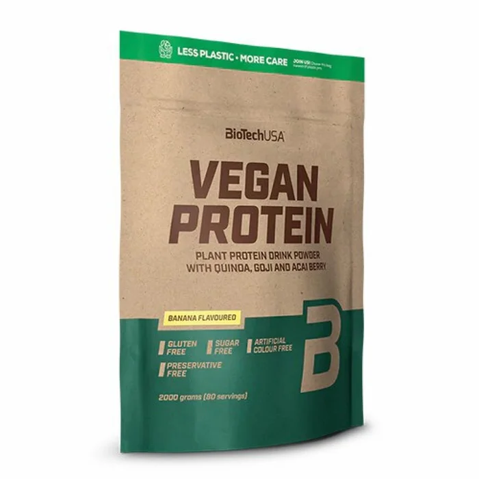 Sacs de protéines végétalienne Biotech USA – Banane – 2kg