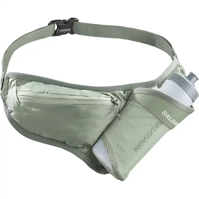 Salomon Active Belt 3D Bottle, sac banane, vert Satisfait Ou Remboursé