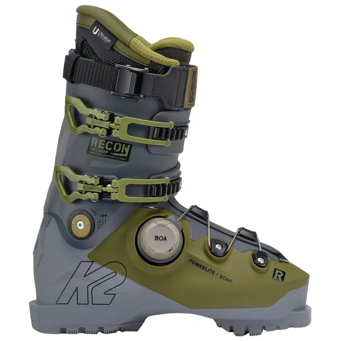 Satisfait Ou Remboursé K2 Recon 130 BOA, chaussures de ski, hommes, vert/gris