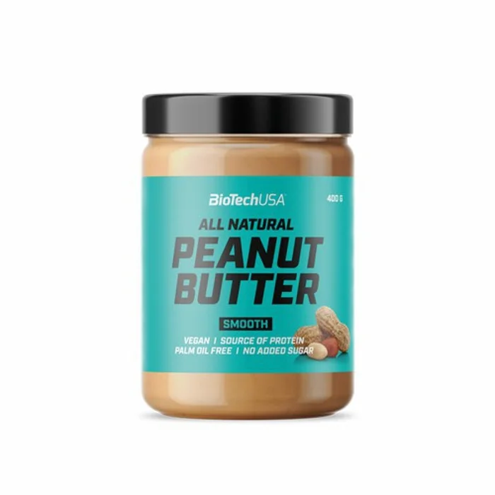Seaux de collation de beure d’arachide Biotech USA – Crémeux – 400g