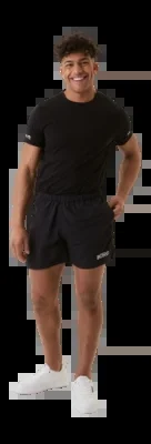 Short de Sport Björn Borg Training Shorts Homme Black