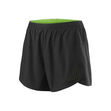 Short de Tennis Wilson Women UWII Woven 3.5 Black Blade Green