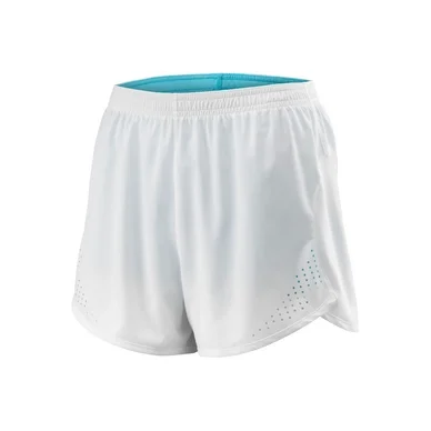 Short de Tennis Wilson Women UWII Woven 3.5 White Blue Atoll