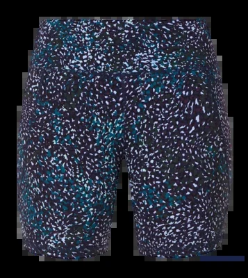 Short Sweaty Betty Femme Power 6″ Biker Bleu Aurora Imprimé