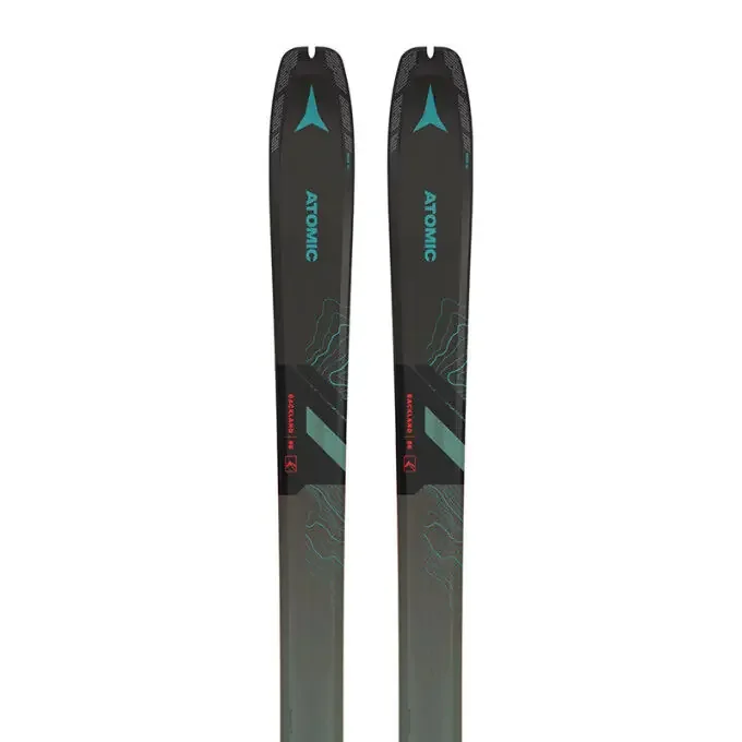 Skis de randonnée Atomic BACKLAND 88 + SKINS 88/89 Black En Vogue