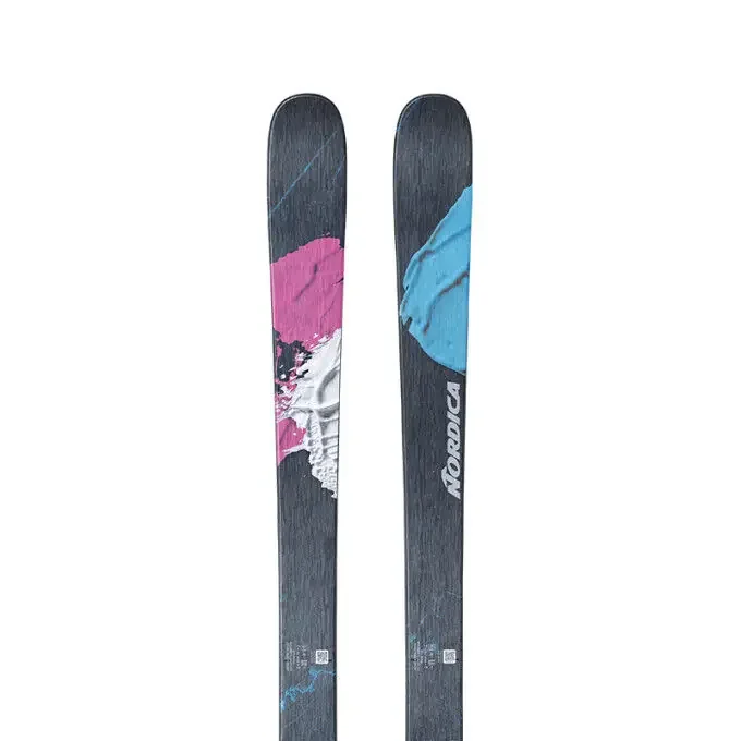 Skis freeride Nordica UNLEASHED 90 (FLAT) Bleu/Aqua/Rose Original