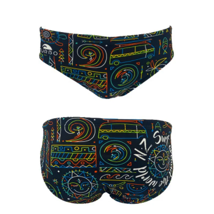 Slip de bain enfant Turbo New Zealand Surf [Taille 2 ans]