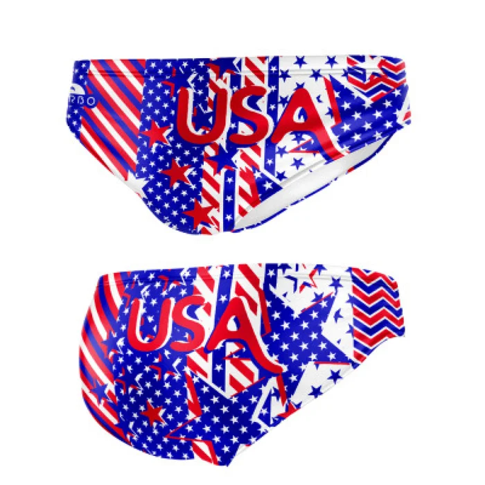 Slip de bain enfant Turbo Usa Grecas [Taille 2 ans]