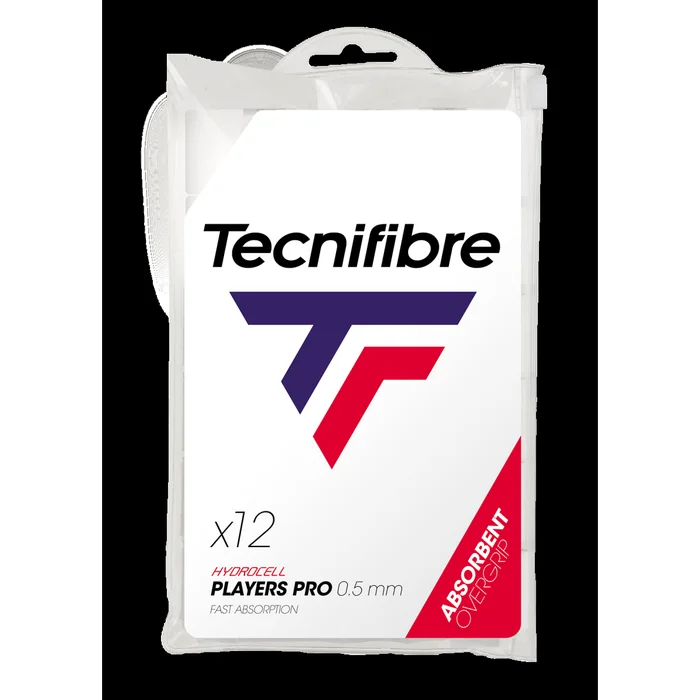 Sobregrip de tenis TECNIFIBRE PRO PLAYER&rsquo;S X12 BLANCO