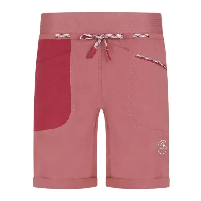 Solde Short d’escalade femme La Sportiva Mantra – Blush/Red Plum