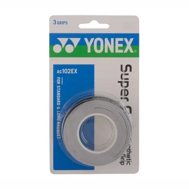Surgrip Yonex AC102EX Super Grap Serious Gris Blanc (3 unités)
