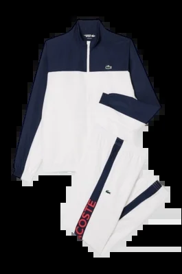 Survêtement Lacoste Homme WH8989 Blanc Bleu Marine Grenadine