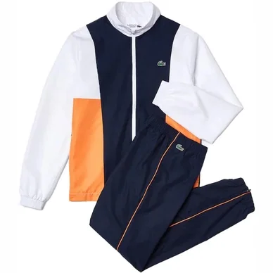 Survêtement Men Lacoste WH0877 White Navy Blue Mandarin