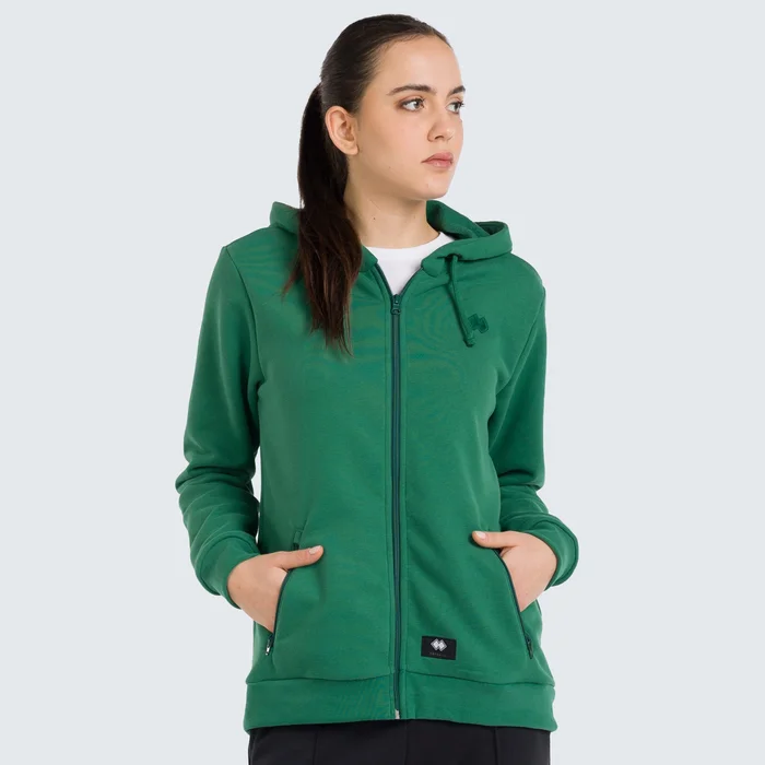 Sweat à Capuche Full Zip Logo 3D Femme