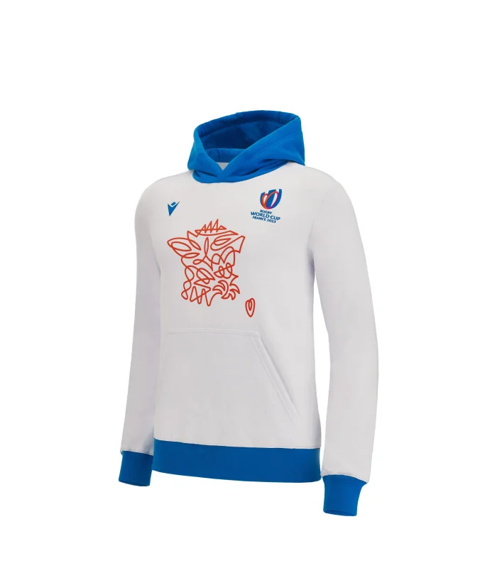 Sweat a Capuche Macron Enfant Rugby France World Cup 2023 Officiel