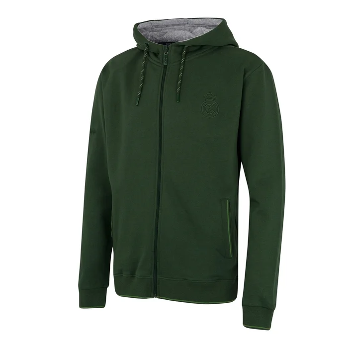 Sweat à Capuche Zippé Tonal Vert hommes – Boutique Officiel Real Madrid CF