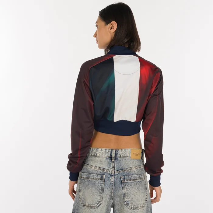 Sweat Crop Femme Rouge – FIPAV
