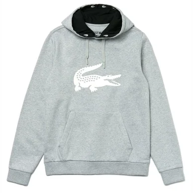 Sweat Lacoste Men SH8687 Silver Chine Black-White