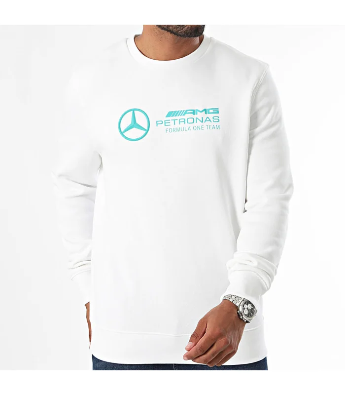 Sweat Mercedes AMG Petronas Crewneck MAPF1 Blanc