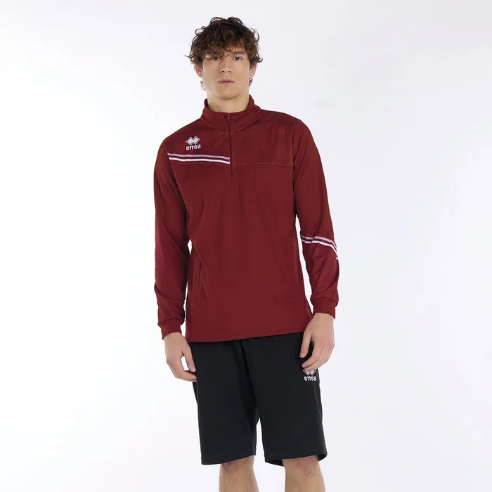 Sweat-shirt col montant avec fermeture éclair Elias