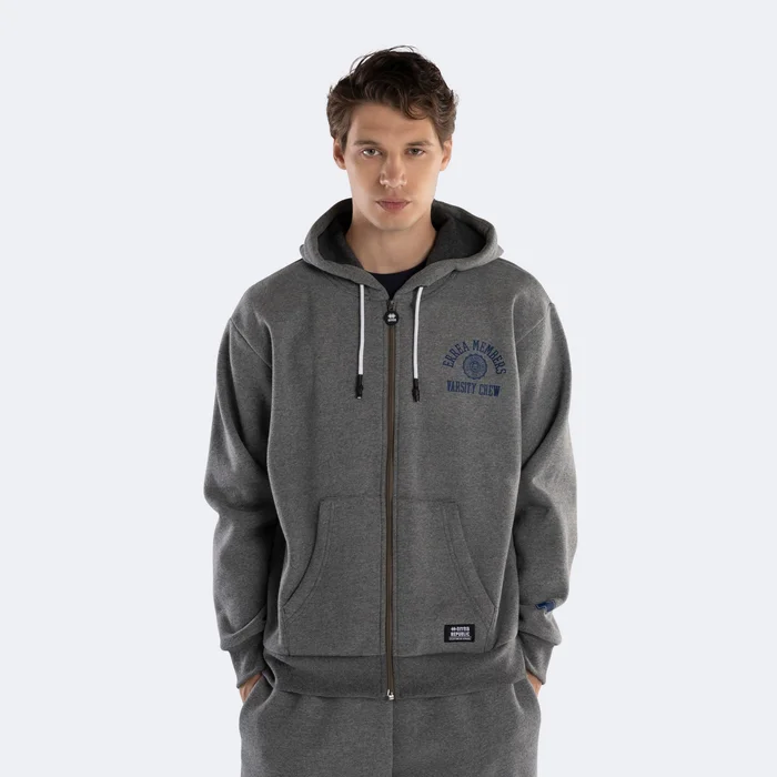 Sweat surdimensionné avec zip de haut en bas pour homme College GFX Pack
