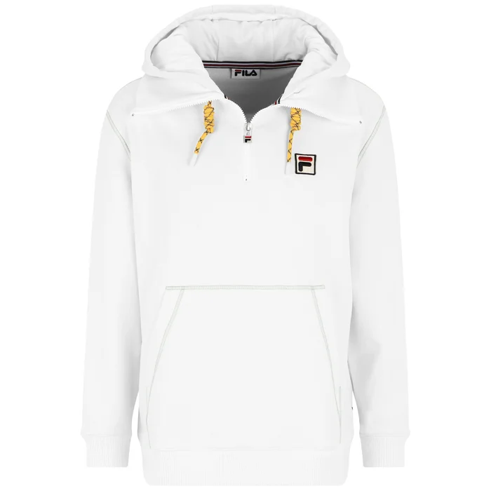 Sweatshirt 1/2 zip à capuche col montant Fila
