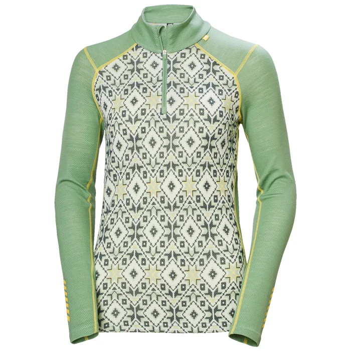 Sweatshirt 1/2 zip femme Helly Hansen lifa merino midw gra [Taille XS]
