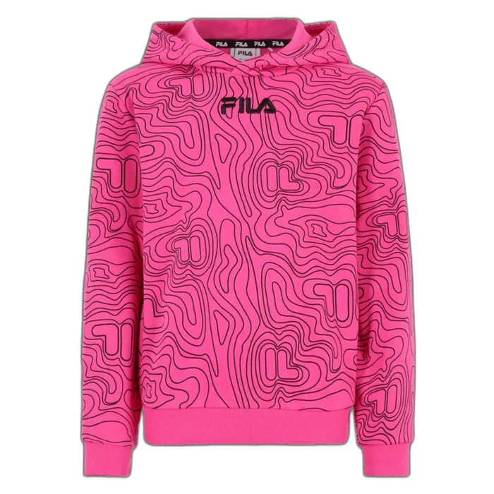 Sweatshirt à capuche crop fille Fila Bimoehlen Aop
