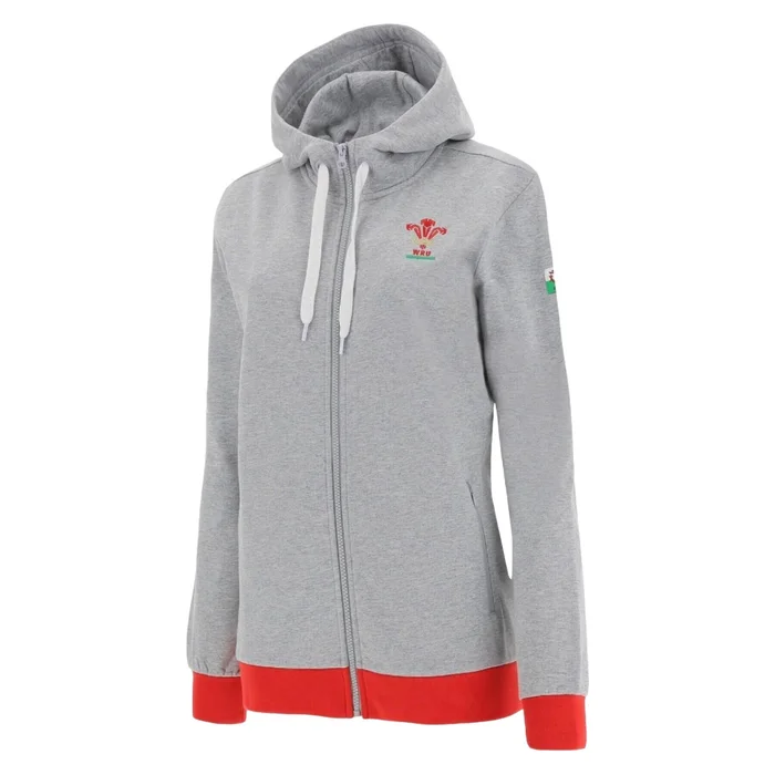 Sweatshirt à capuche full zip femme Pays de Galles Rugby XV Merch CA LF