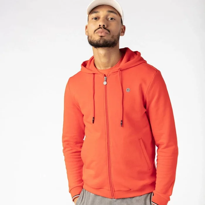 Sweatshirt à capuche zippé Serge Blanco