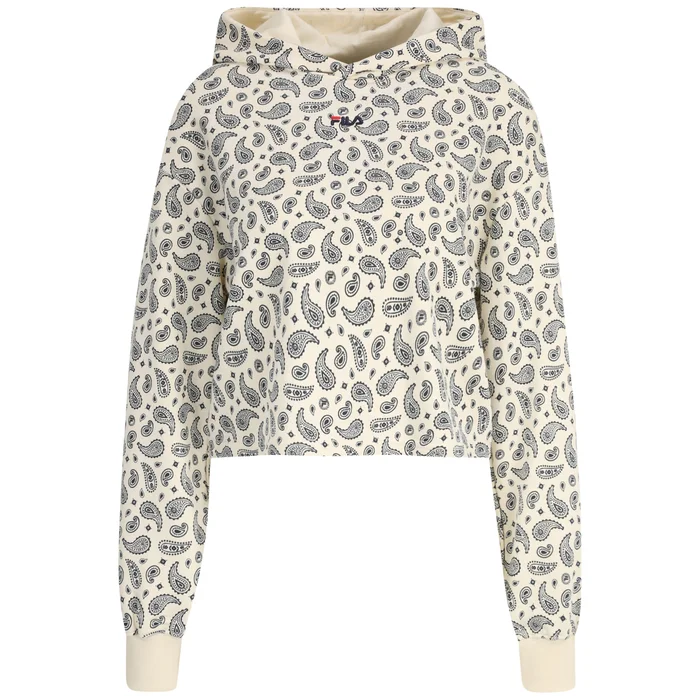Sweatshirt crop à capuche femme Fila Luxor AOP