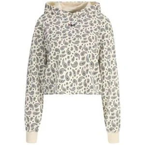 Sweatshirt crop à capuche femme Luxor AOP