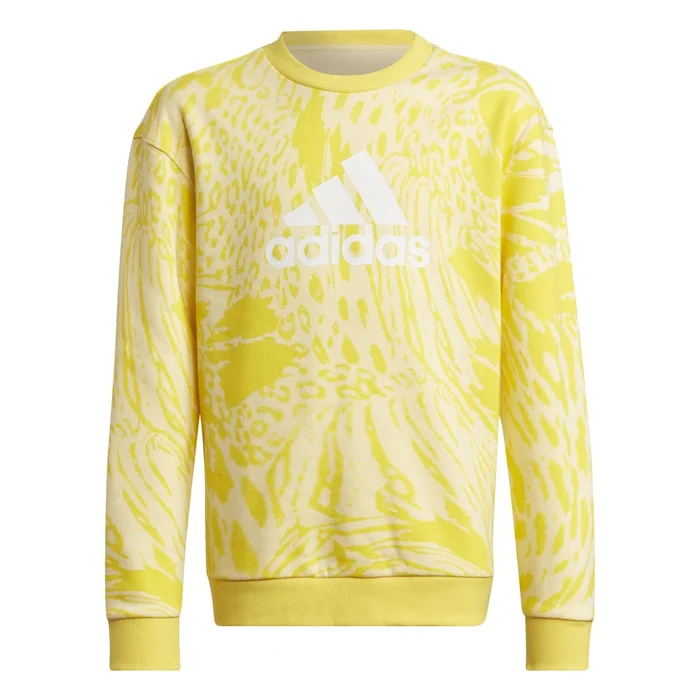Sweatshirt hybride imprimé animal fille adidas