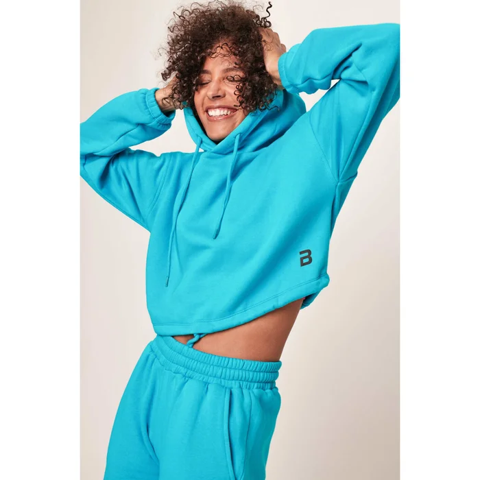 Sweatshirt u00e0 capuche crop femme Biotech USA League [Taille M]