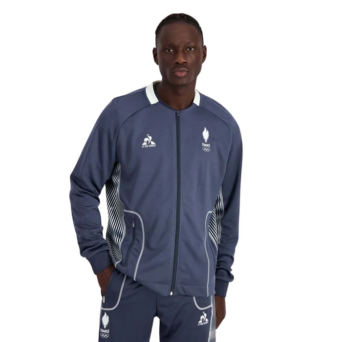 Sweatshirt zippée Le Coq Sportif Paris 2024 N° 2 [Taille S]